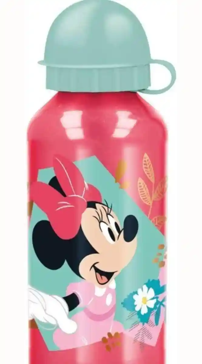 Minnie mouse desenli çocuk su şişesi