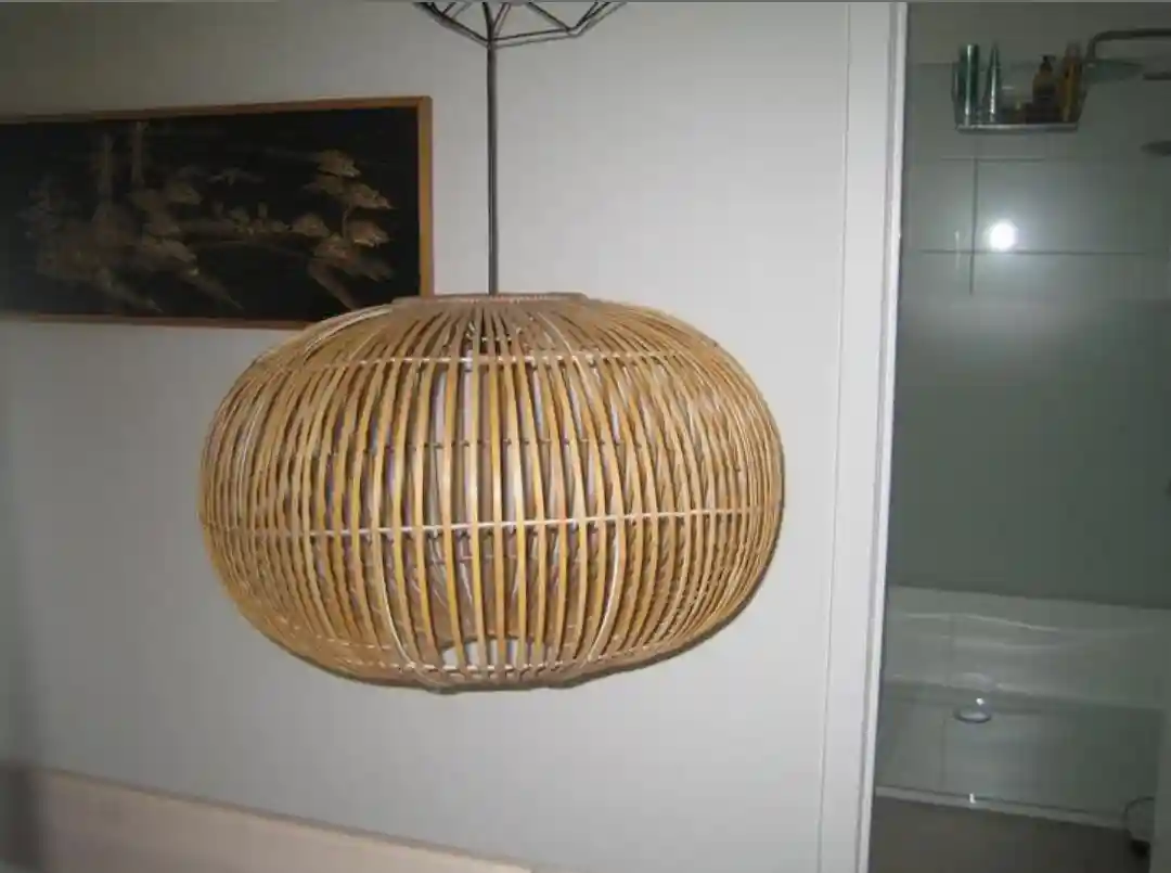 şık rattan lamba satılık