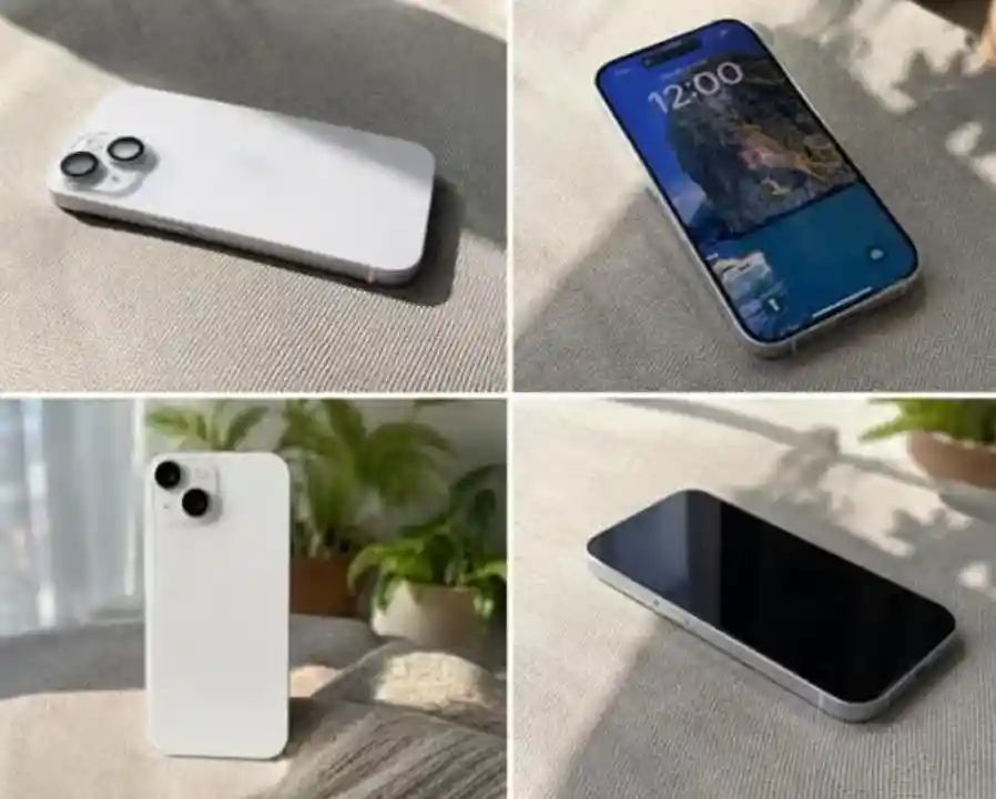 Beyaz renkli akıllı telefon