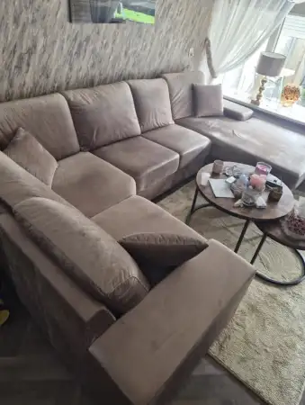 Yeni gibi u şeklindeki kanepe ve 4 sandalye