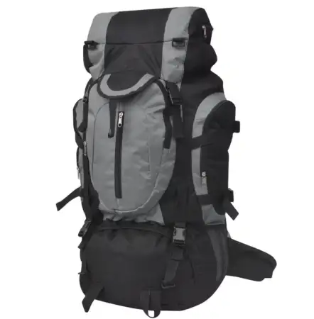 Vidaxl xxl 75 l siyah ve gri yürüyüş sırt çantası ilan görseli