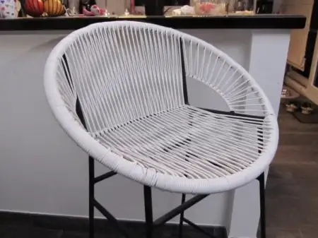 Tilla acapul bar taburesi, beyaz, oturma yüksekliği 75 cm