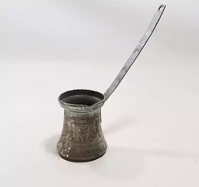 Vintage bakır cezve – el i̇şçiliği