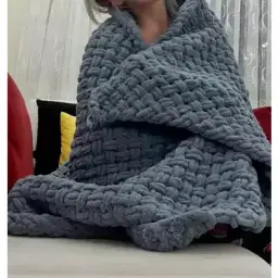 El yapımı örgü çocuk battaniyesi